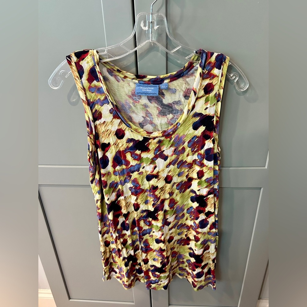 Colorful Sleeveless Top, size L